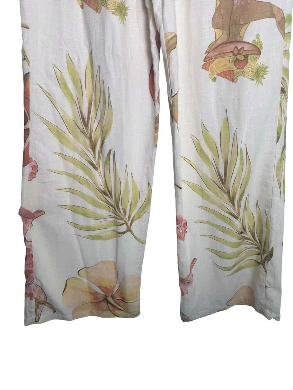 SABO 2 Piece Kaia Linen Blend Strapless Top & Relaxed Pant in Island Time